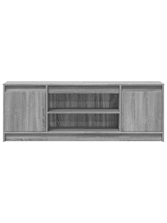 Tv-taso led-valoilla harmaa sonoma 139,5x34x50 cm tekninen puu
