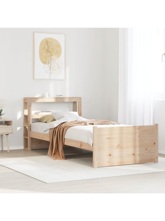 Sängynrunko päädyllä 75x190 cm täysi mänty