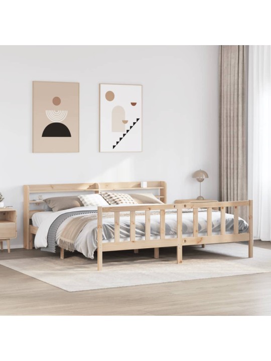 Sängynrunko ilman patjaa 180x200 cm täysi mänty