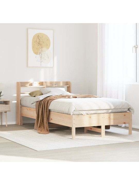 Sängynrunko ilman patjaa 75x190 cm täysi mänty
