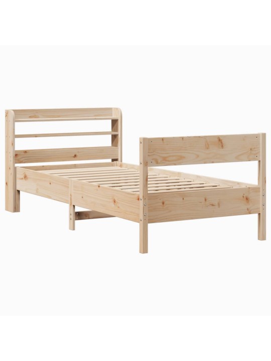 Sängynrunko ilman patjaa 75x190 cm täysi mänty