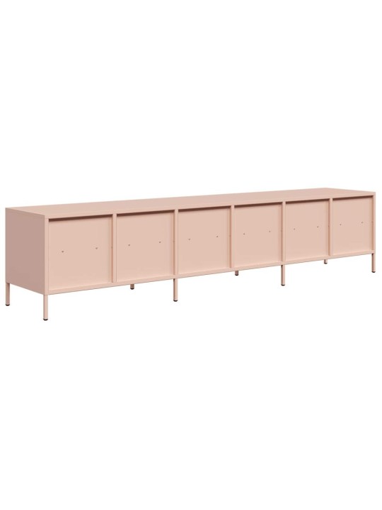 Tv-taso pinkki 202x39x43,5 cm kylmävalssattu teräs