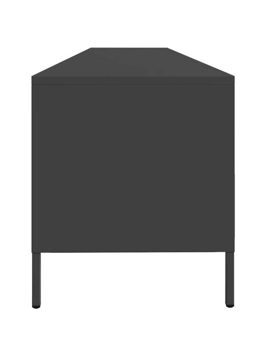 Tv-taso musta 202x39x43,5 cm kylmävalssattu teräs
