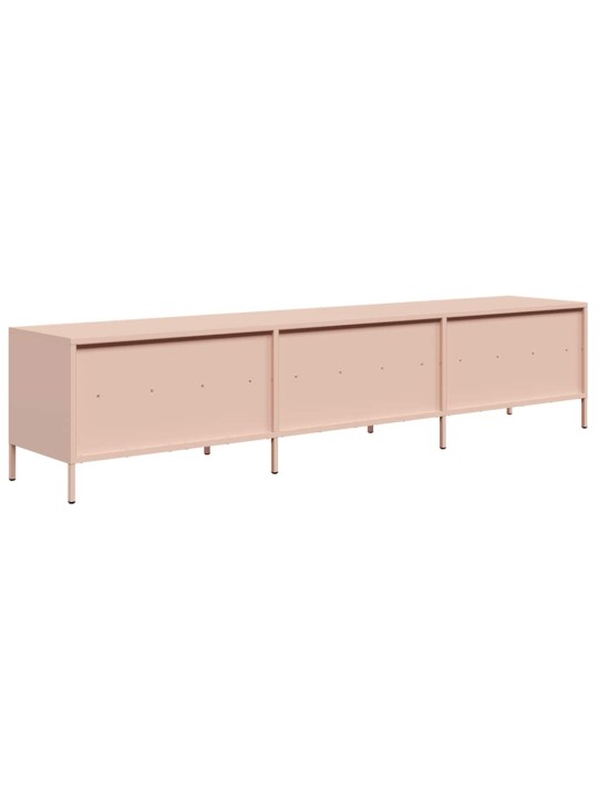 Tv-taso pinkki 202x39x43,5 cm kylmävalssattu teräs
