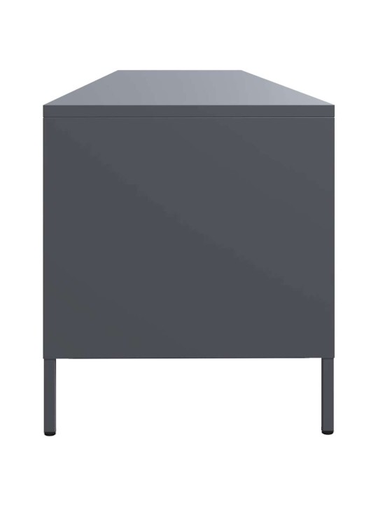 Tv kaappi antrasiitti 202x39x43,5 cm kylmävalssattu teräs
