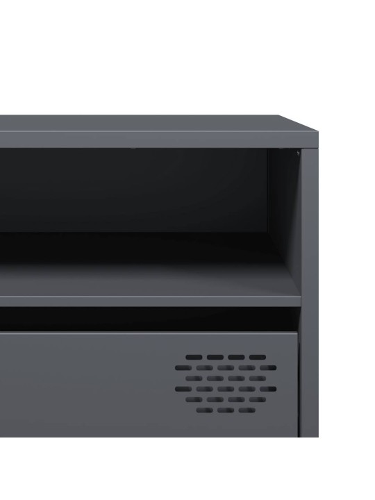Tv kaappi antrasiitti 202x39x43,5 cm kylmävalssattu teräs