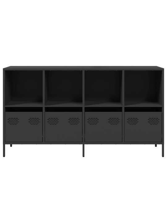 Senkki musta 135x39x73,5 cm kylmävalssattu teräs