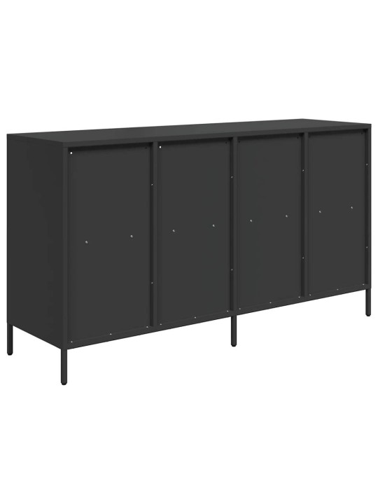Senkki musta 135x39x73,5 cm kylmävalssattu teräs