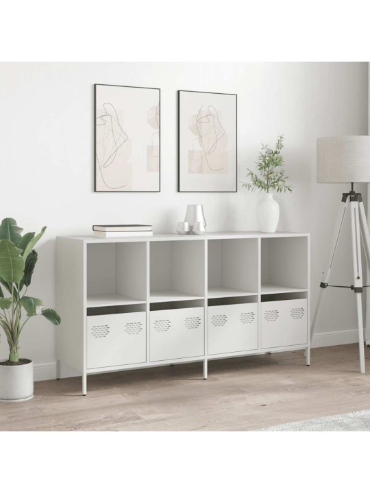 Senkki valkoinen 135x39x73,5 cm kylmävalssattu teräs