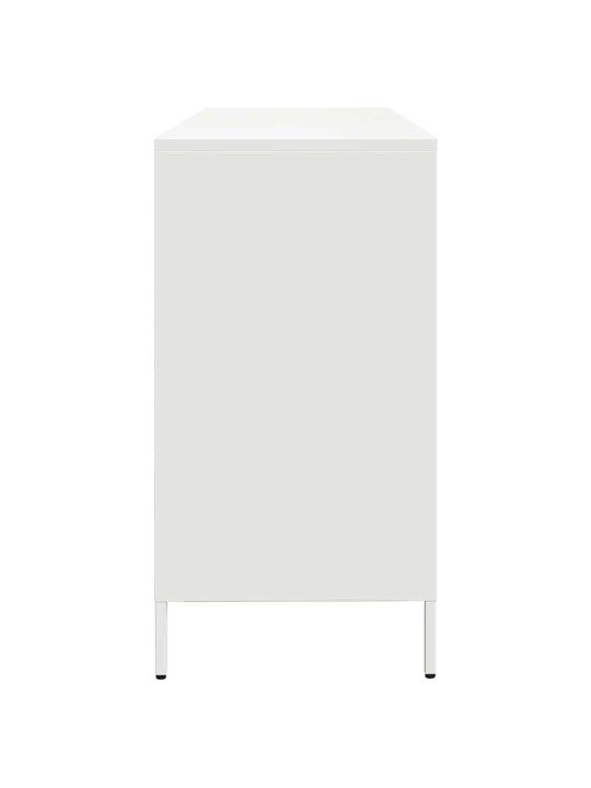 Senkki valkoinen 135x39x73,5 cm kylmävalssattu teräs