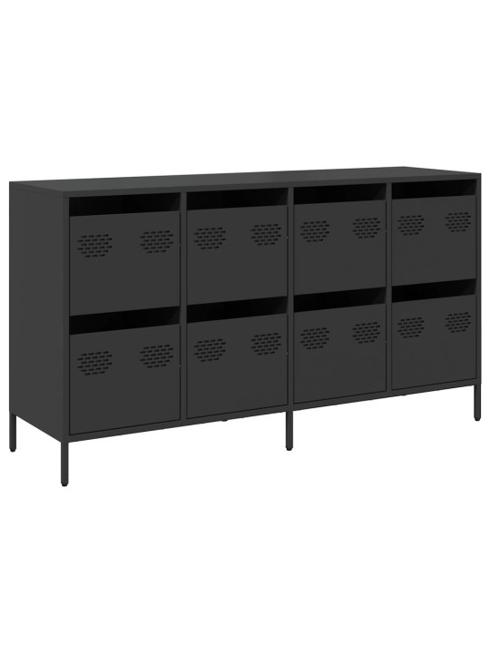 Senkki musta 135x39x73,5 cm kylmävalssattu teräs