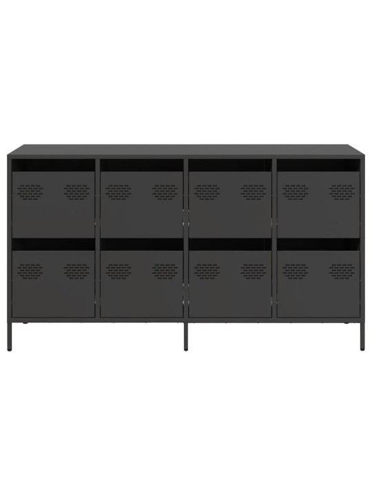 Senkki musta 135x39x73,5 cm kylmävalssattu teräs