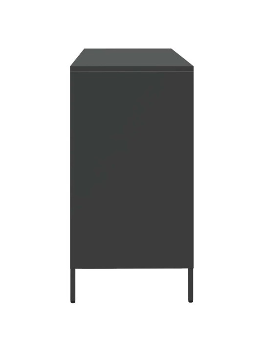 Senkki musta 135x39x73,5 cm kylmävalssattu teräs