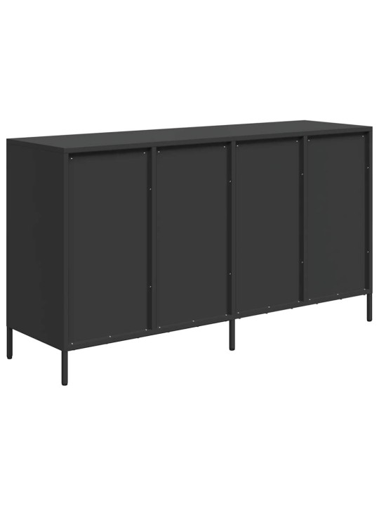 Senkki musta 135x39x73,5 cm kylmävalssattu teräs