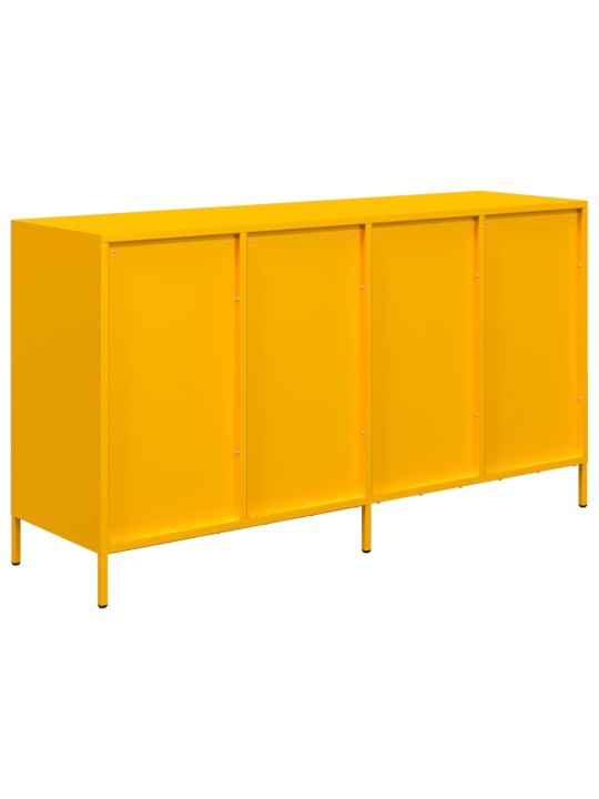 Senkki sinapinkeltainen 135x39x73,5 cm kylmävalssattu teräs