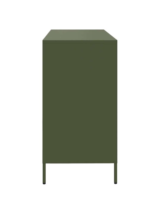 Senkki oliivinvihreä 135x39x73,5 cm kylmävalssattu teräs