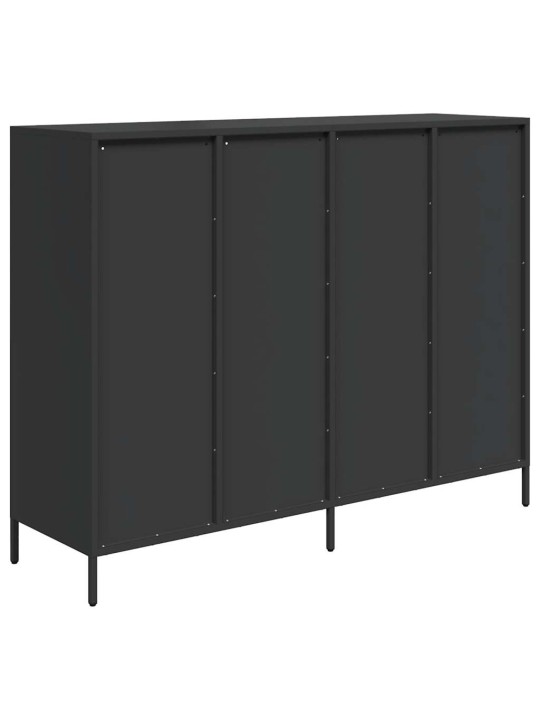 Senkki musta 135x39x103,5 cm kylmävalssattu teräs