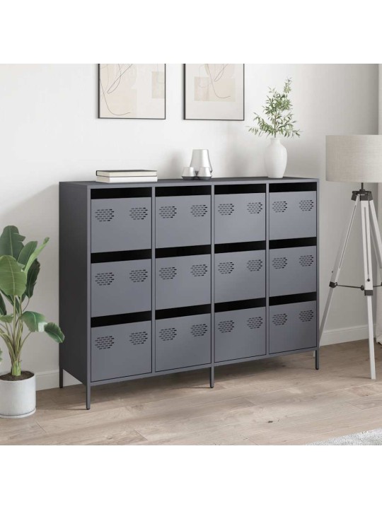 Senkki antrasiitti 135x39x103,5 cm kylmävalssattu teräs