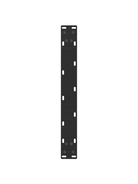 Sohvapöydän jalat u-muotoiset 2 kpl musta 50x(30-31) cm teräs