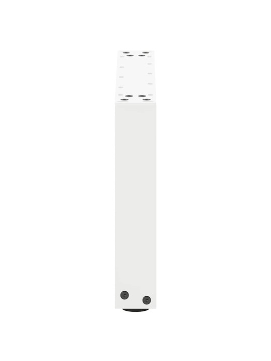 Sohvapöydän jalat u-muotoiset 2 kpl valkoinen 50x(30-31) cm teräs