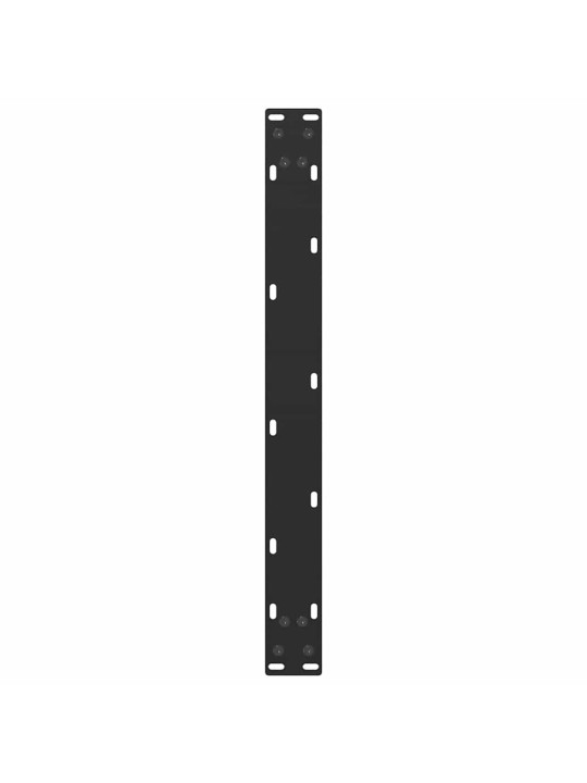 Sohvapöydän jalat u-muotoiset 2 kpl musta 60x(30-31) cm teräs