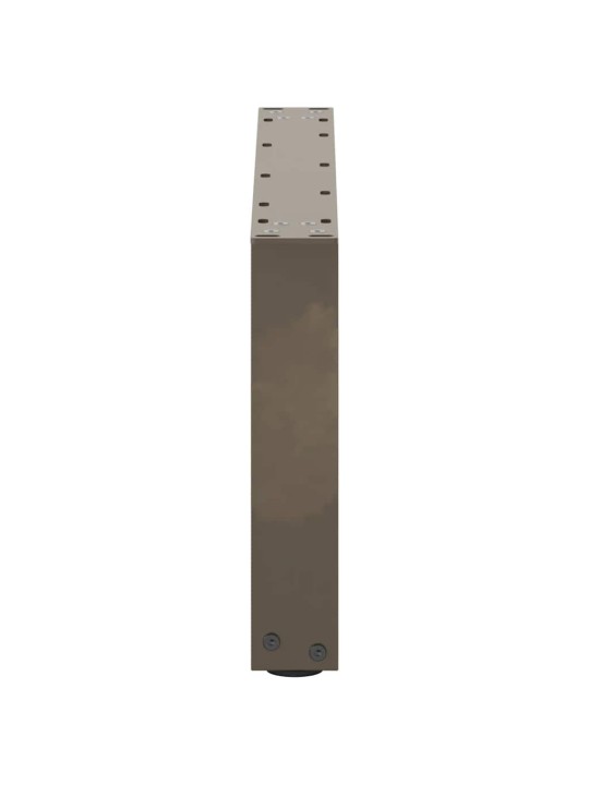 Sohvapöydän jalat u-muotoiset 2 kpl luonnonvärinen teräs 60x(30-31) cm teräs