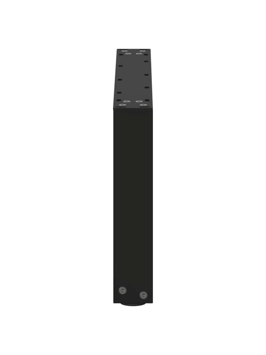 Sohvapöydän jalat u-muotoiset 2 kpl musta 70x(30-31) cm teräs