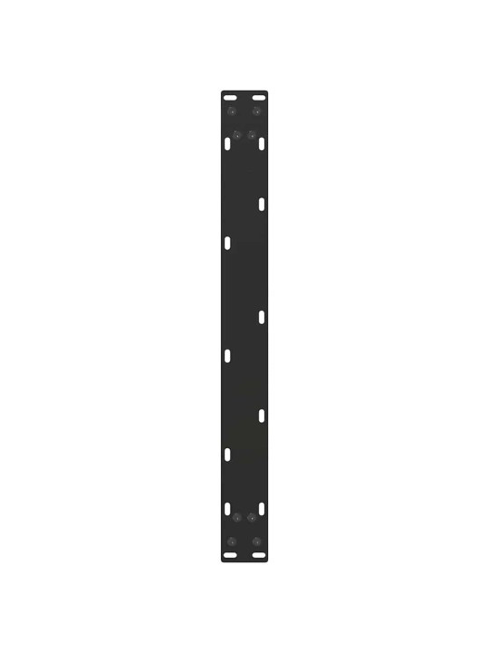 Sohvapöydän jalat u-muotoiset 2 kpl musta 70x(30-31) cm teräs