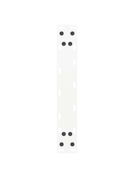 Sohvapöydän jalat u-muotoiset 2 kpl valkoinen 38x(42-43) cm teräs