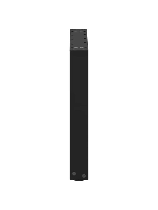 Sohvapöydän jalat u-muotoiset 2 kpl musta 50x(42-43) cm teräs