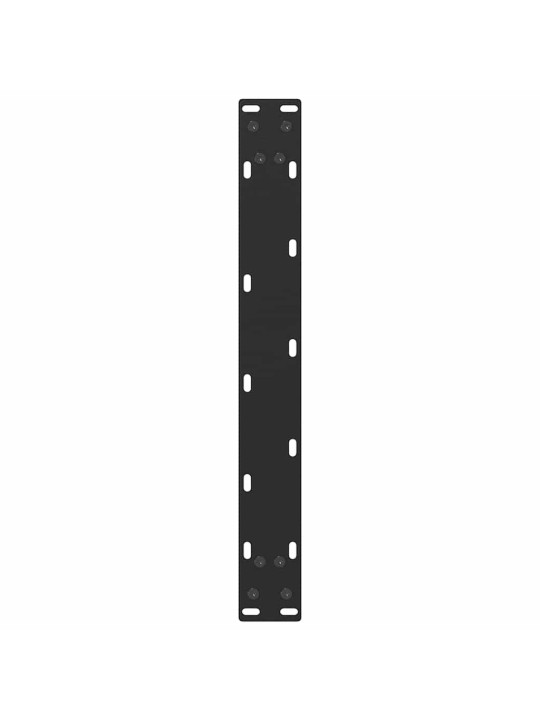 Sohvapöydän jalat u-muotoiset 2 kpl musta 50x(42-43) cm teräs