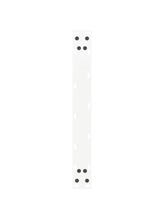 Sohvapöydän jalat u-muotoiset 2 kpl valkoinen 50x(42-43) cm teräs