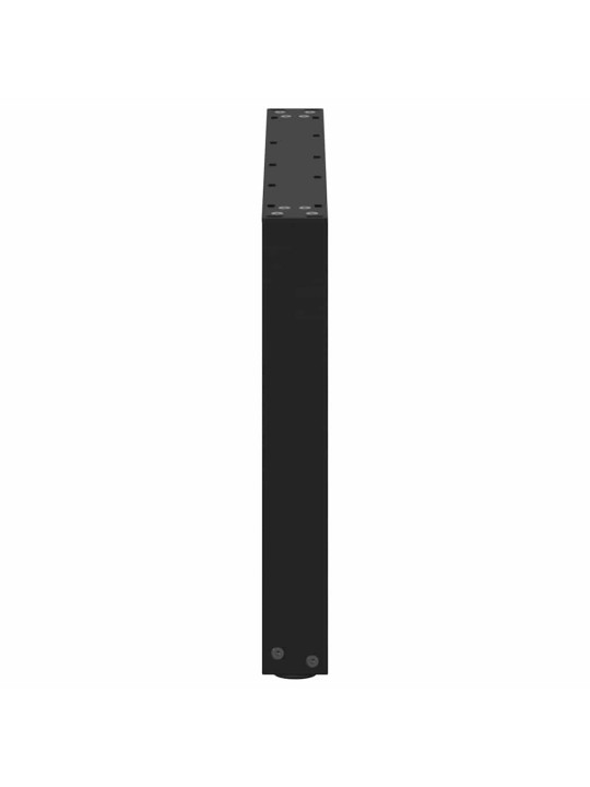 Sohvapöydän jalat u-muotoiset 2 kpl musta 60x(42-43) cm teräs