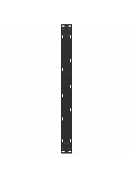 Sohvapöydän jalat u-muotoiset 2 kpl musta 60x(42-43) cm teräs
