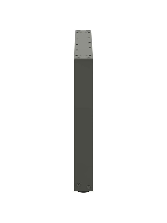 Sohvapöydän jalat u-muotoiset 2 kpl antrasiitti 60x(42-43) cm teräs
