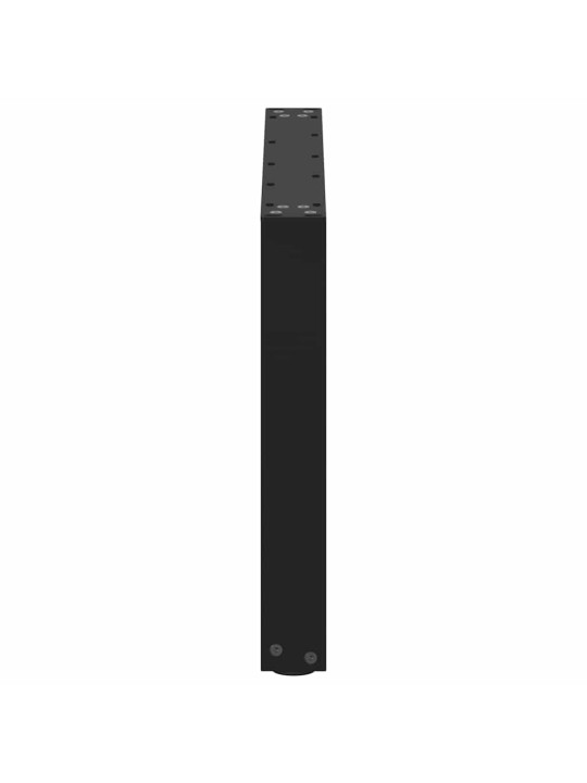 Sohvapöydän jalat u-muotoiset 2 kpl musta 70x(42-43) cm teräs