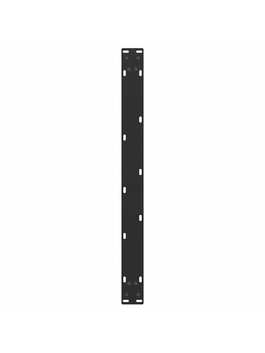 Sohvapöydän jalat u-muotoiset 2 kpl musta 70x(42-43) cm teräs