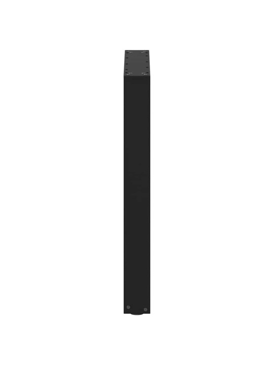 Ruokapöydän jalat u-muotoiset 2 kpl musta 60x(72-73) cm teräs