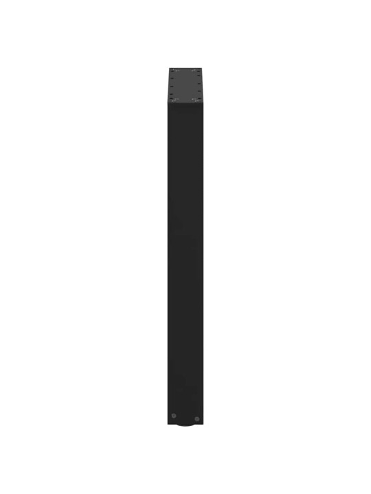 Ruokapöydän jalat u-muotoiset 2 kpl musta 70x(72-73) cm teräs