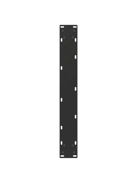 Ruokapöydän jalat u-muotoiset 2 kpl musta 70x(72-73) cm teräs