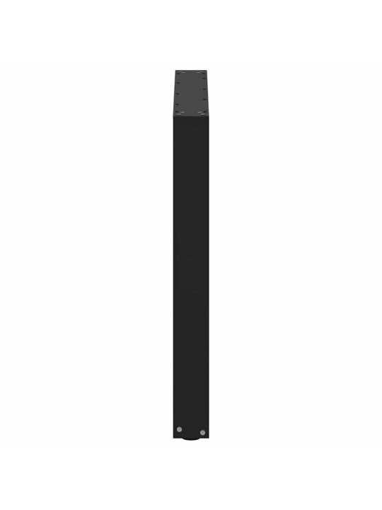 Ruokapöydän jalat u-muotoiset 2 kpl musta 80x(72-73) cm teräs