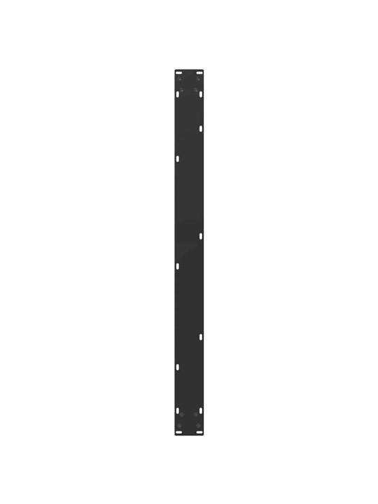 Ruokapöydän jalat u-muotoiset 2 kpl musta 100x(72-73) cm teräs