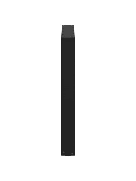 Ruokapöydän jalat u-muotoiset 3 kpl musta 70x(72-73) cm teräs