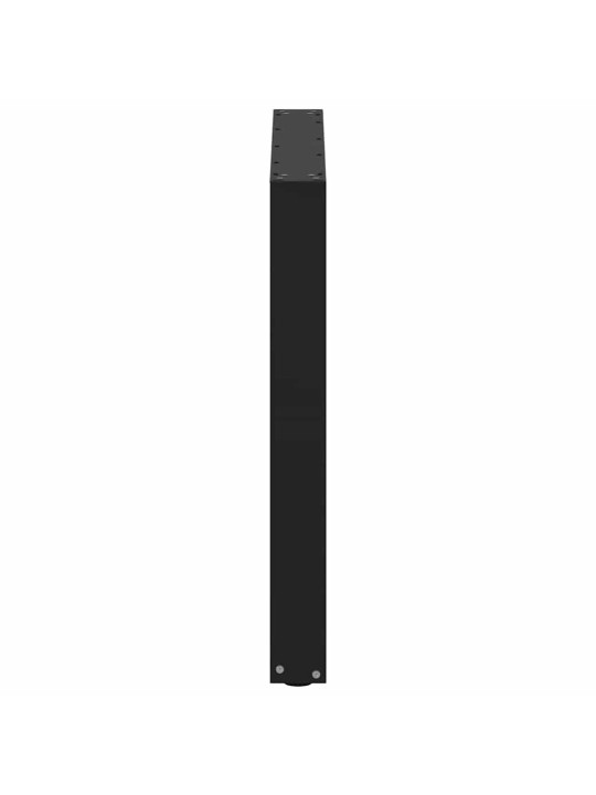 Ruokapöydän jalat u-muotoiset 3 kpl musta 80x(72-73) cm teräs
