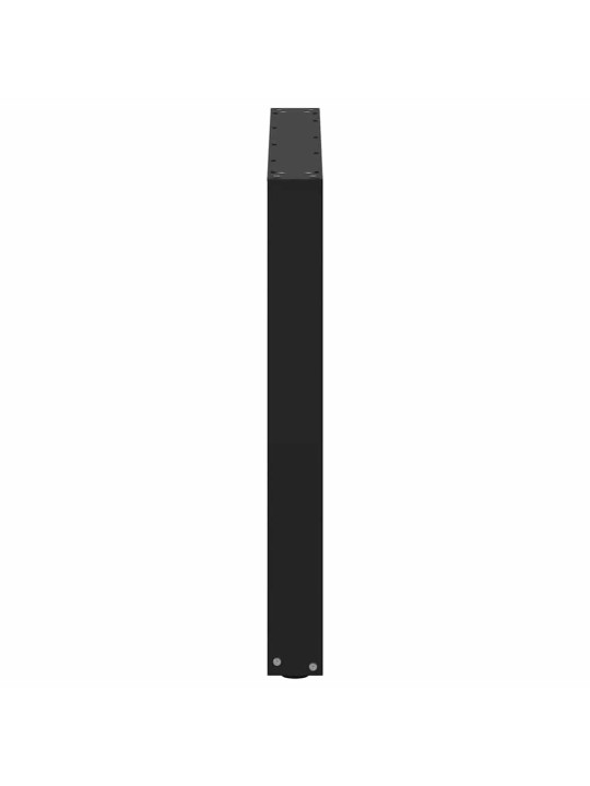 Ruokapöydän jalat u-muotoiset 3 kpl musta 90x(72-73) cm teräs