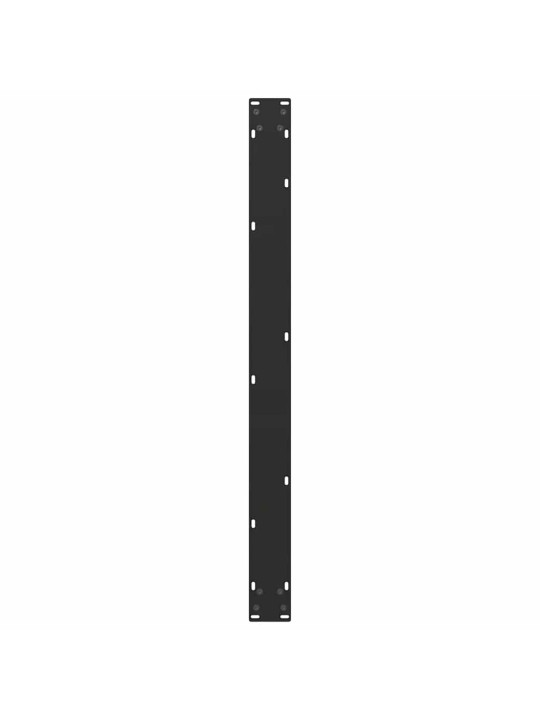 Ruokapöydän jalat u-muotoiset 2 kpl musta 100x(72-73) cm teräs