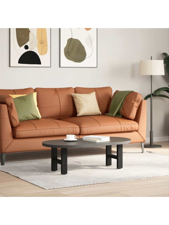 Sohvapöydän jalat mustat 2 kpl 30x(30-31) cm teräs