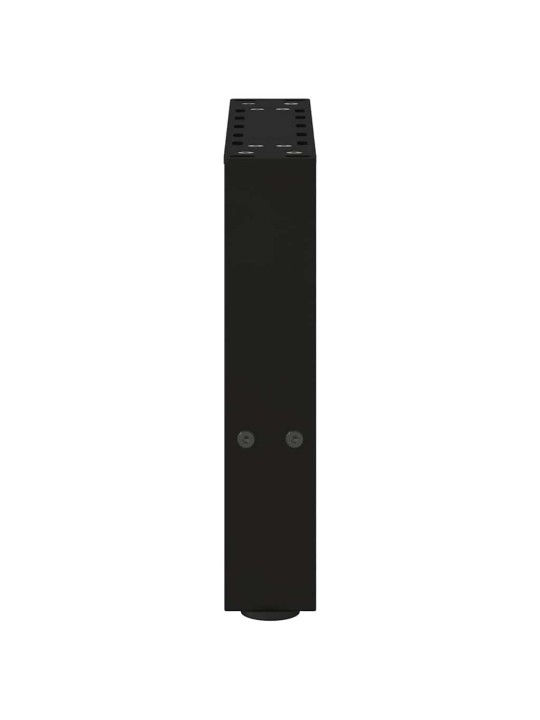 Sohvapöydän jalat mustat 2 kpl 30x(30-31) cm teräs