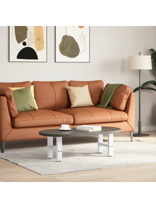 Sohvapöydän jalat valkoiset 2 kpl 30x(30-31) cm teräs