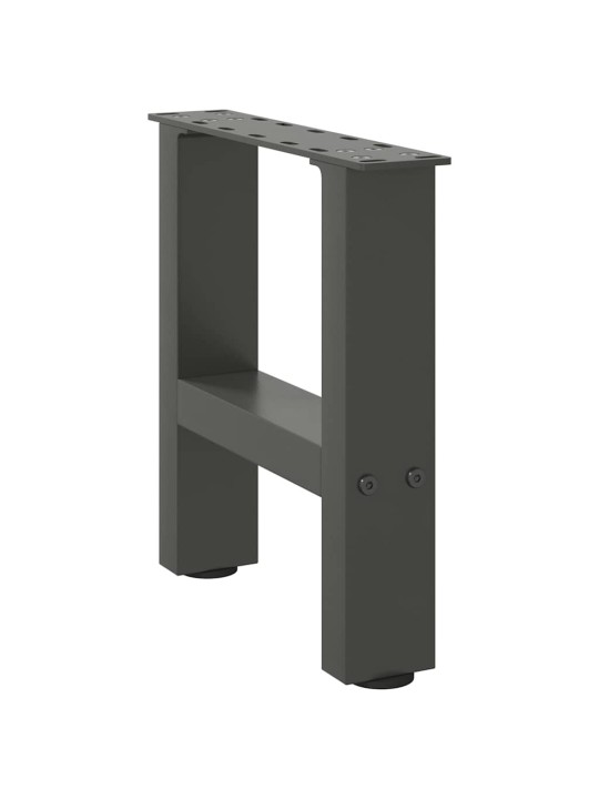 Sohvapöydän jalat antrasiitti 2 kpl 30x(30-31) cm teräs